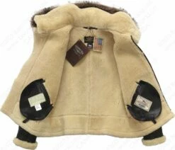 Cockpit USA Women's Hooded Sheepskin Jacket W72N500 40 Cockpit USA Women's Hooded Sheepskin Jacket W72N500 -Bison Trading Shop cockpit w72n500 l 23