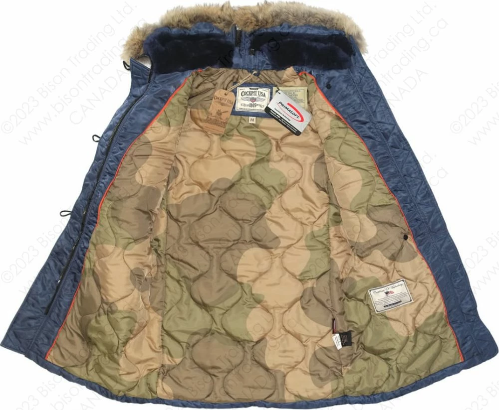 Cockpit USA Women's Sapphire N3B Parka W74W002 11 Cockpit USA Women's Sapphire N3B Parka W74W002 - Image 9