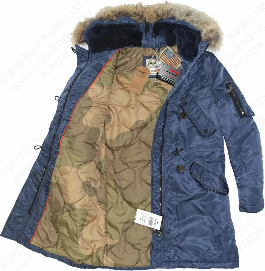 Cockpit USA Women's Sapphire N3B Parka W74W002 12 Cockpit USA Women's Sapphire N3B Parka W74W002 - Image 10