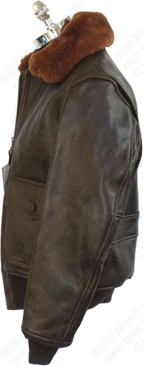 Cockpit USA U.S. Navy Lambskin G-1 Flight Jacket Z201035M 4 Cockpit USA U.S. Navy Lambskin G-1 Flight Jacket Z201035M - Image 2