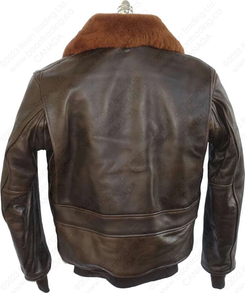 Cockpit USA U.S. Navy Lambskin G-1 Flight Jacket Z201035M 5 Cockpit USA U.S. Navy Lambskin G-1 Flight Jacket Z201035M - Image 3