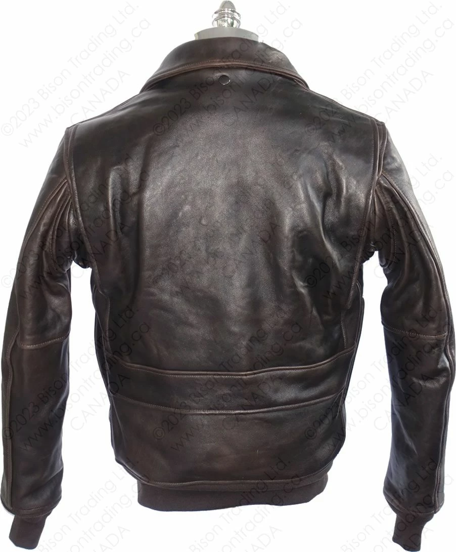 Cockpit USA U.S. Navy Lambskin G-1 Flight Jacket Z201035M 11 Cockpit USA U.S. Navy Lambskin G-1 Flight Jacket Z201035M - Image 9