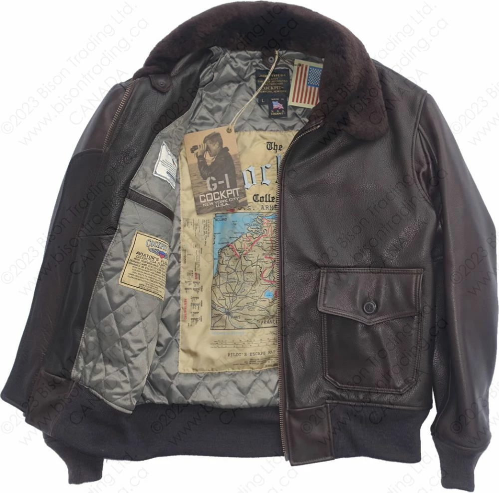 Cockpit USA G-1 Bomber Jacket Z201035MC 14 Cockpit USA G-1 Bomber Jacket Z201035MC - Image 12