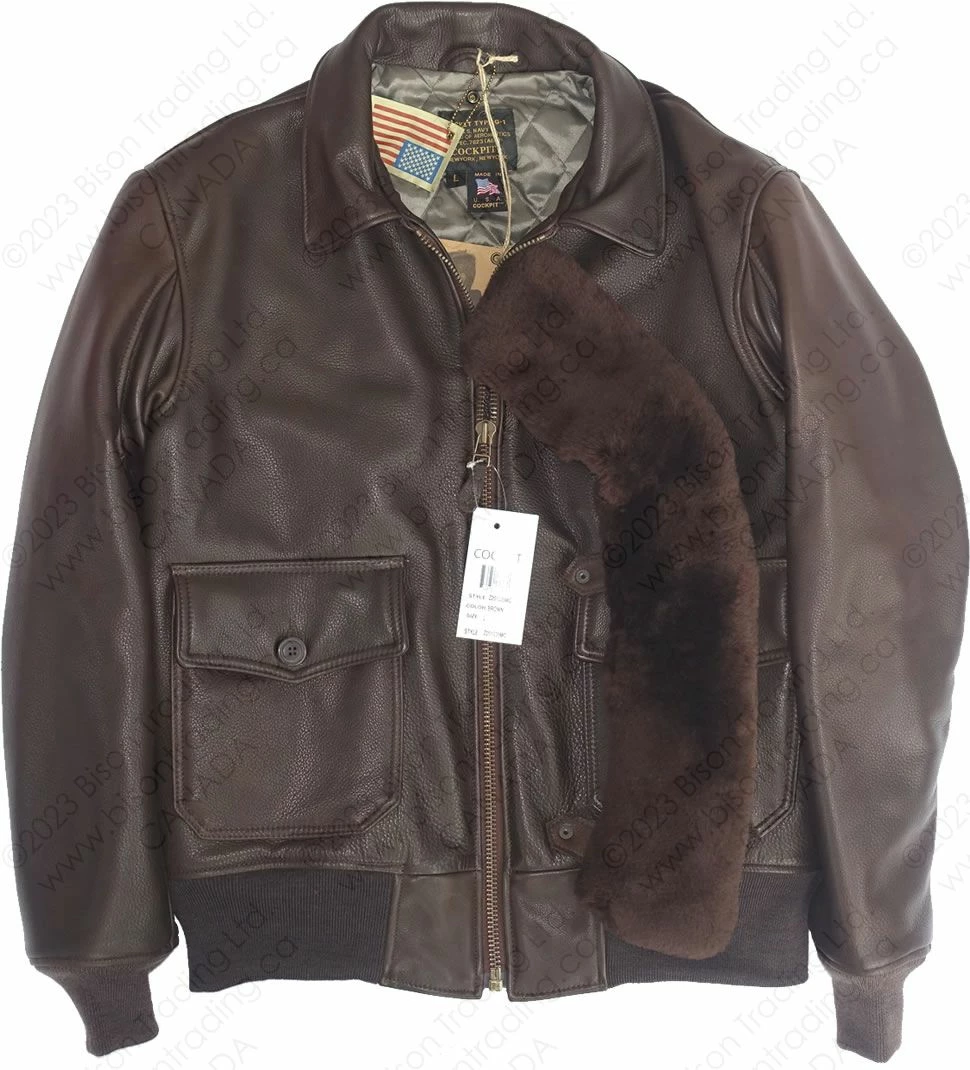 Cockpit USA G-1 Bomber Jacket Z201035MC 16 Cockpit USA G-1 Bomber Jacket Z201035MC - Image 14