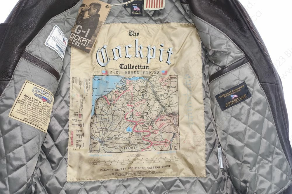 Cockpit USA G-1 Bomber Jacket Z201035MC 19 Cockpit USA G-1 Bomber Jacket Z201035MC - Image 17