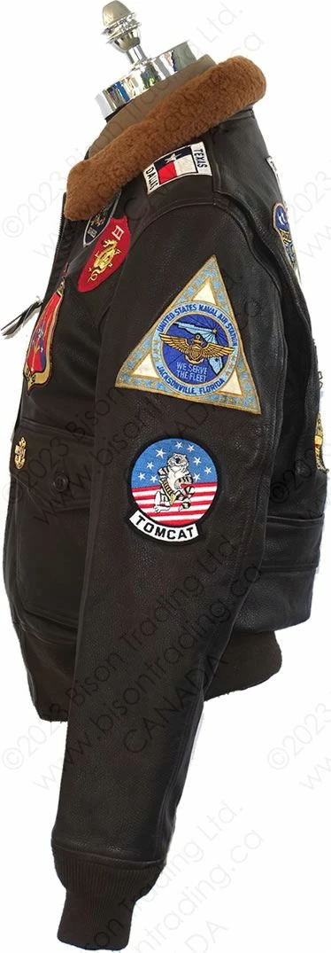 Cockpit USA "Movie Hero" ™ Top Gun Navy G-1 Jacket Z201036T 4 Cockpit USA "Movie Hero" ™ Top Gun Navy G-1 Jacket Z201036T - Image 2