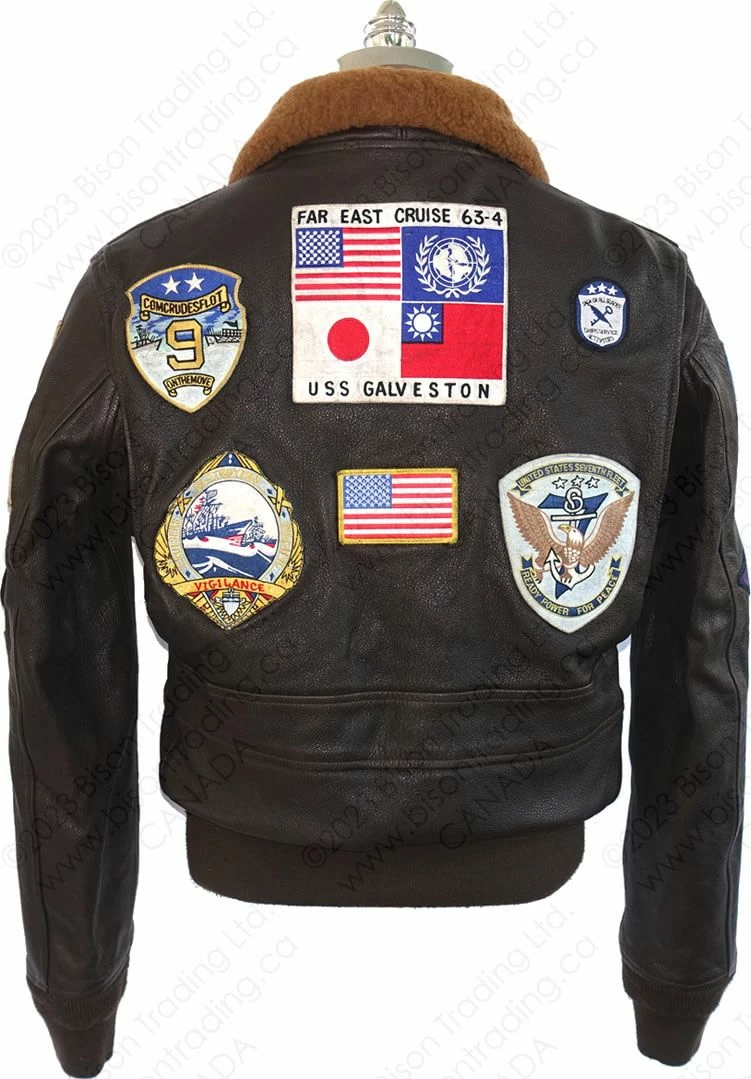 Cockpit USA "Movie Hero" ™ Top Gun Navy G-1 Jacket Z201036T 5 Cockpit USA "Movie Hero" ™ Top Gun Navy G-1 Jacket Z201036T - Image 3