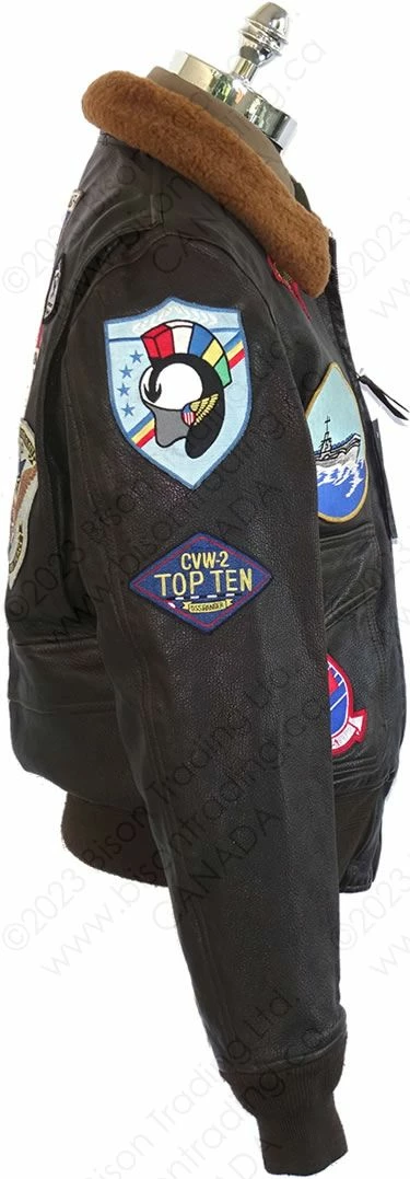 Cockpit USA "Movie Hero" ™ Top Gun Navy G-1 Jacket Z201036T 6 Cockpit USA "Movie Hero" ™ Top Gun Navy G-1 Jacket Z201036T - Image 4