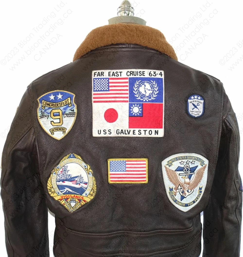 Cockpit USA "Movie Hero" ™ Top Gun Navy G-1 Jacket Z201036T 10 Cockpit USA "Movie Hero" ™ Top Gun Navy G-1 Jacket Z201036T - Image 8