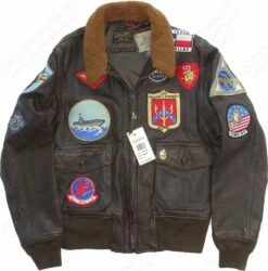 Cockpit USA "Movie Hero" ™ Top Gun Navy G-1 Jacket Z201036T 30 Cockpit USA "Movie Hero" ™ Top Gun Navy G-1 Jacket Z201036T -Bison Trading Shop cockpit z201036t 42 21