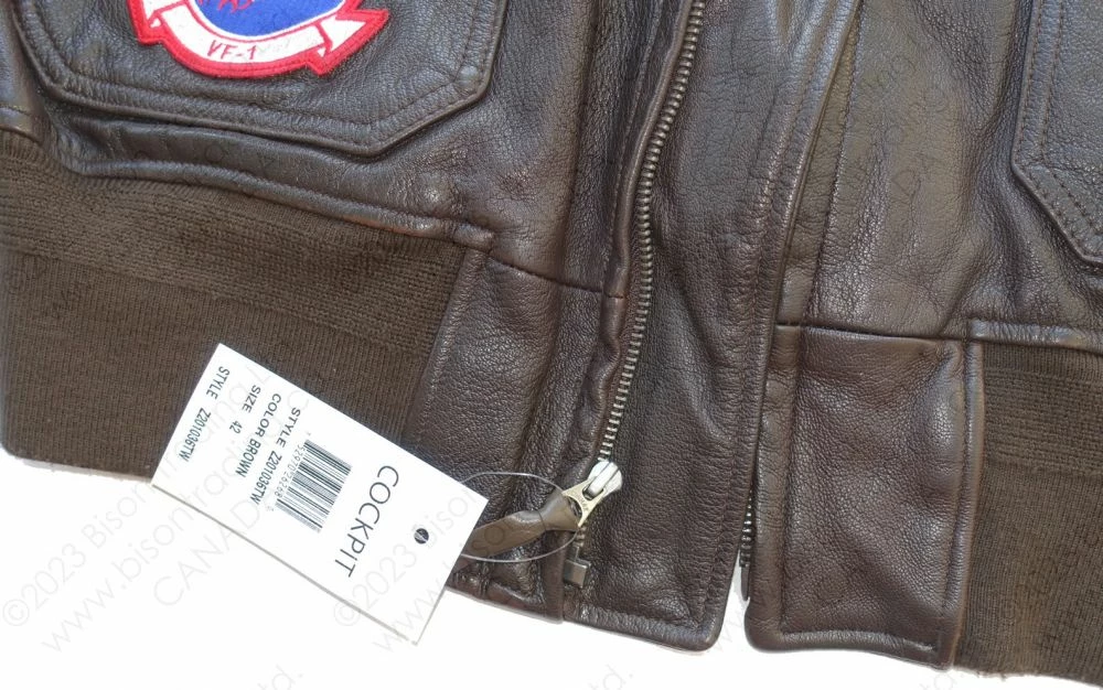 Cockpit USA "Movie Hero" ™ Top Gun Navy G-1 Jacket Z201036T 18 Cockpit USA "Movie Hero" ™ Top Gun Navy G-1 Jacket Z201036T - Image 16