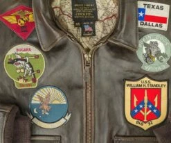 Cockpit USA Top Gun Navy G-1 Jacket Z201036M 22 Cockpit USA Top Gun Navy G-1 Jacket Z201036M -Bison Trading Shop cockpit z2101036m 20 7