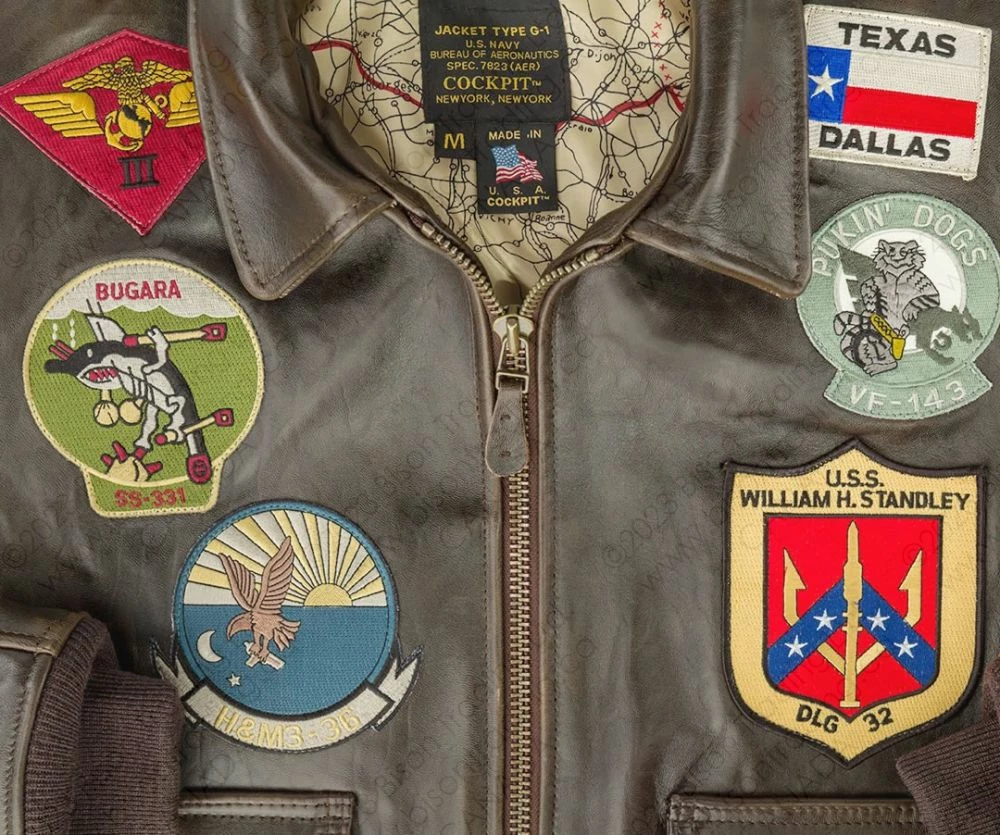 Cockpit USA Top Gun Navy G-1 Jacket Z201036M 12 Cockpit USA Top Gun Navy G-1 Jacket Z201036M - Image 10