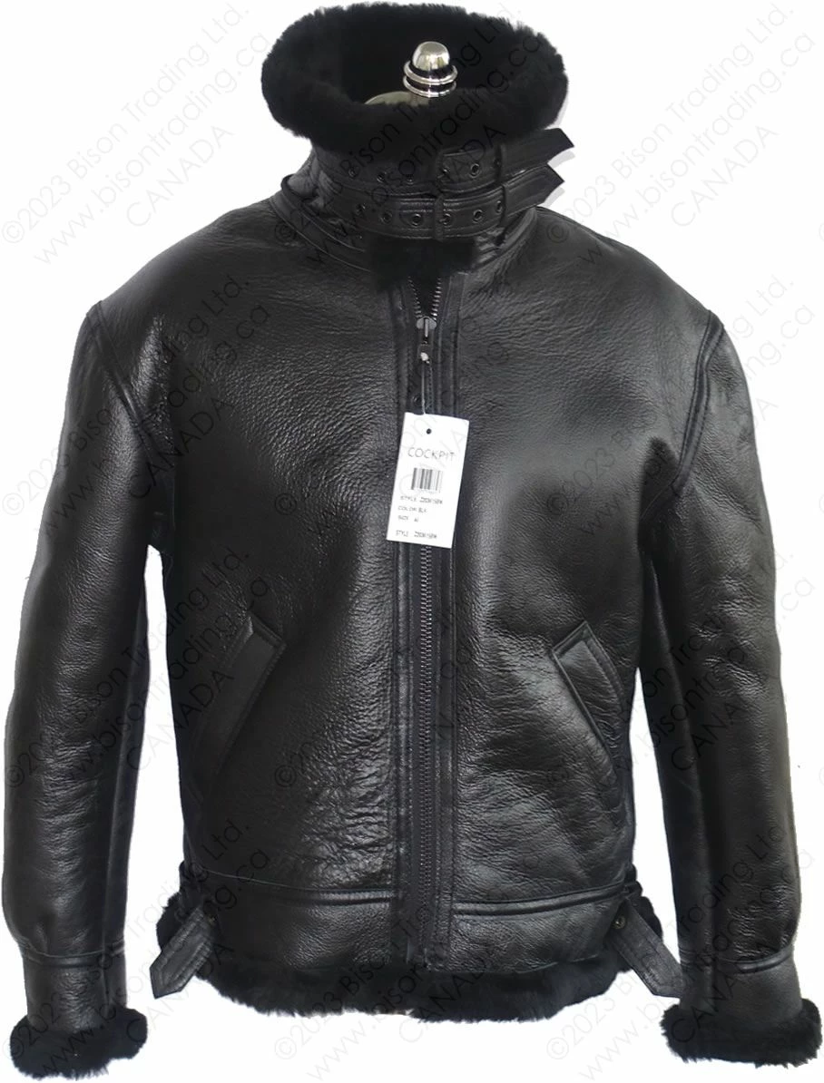 Cockpit USA B-3 Authentic Sheepskin Jacket Z2102BM 8 Cockpit USA B-3 Authentic Sheepskin Jacket Z2102BM - Image 6