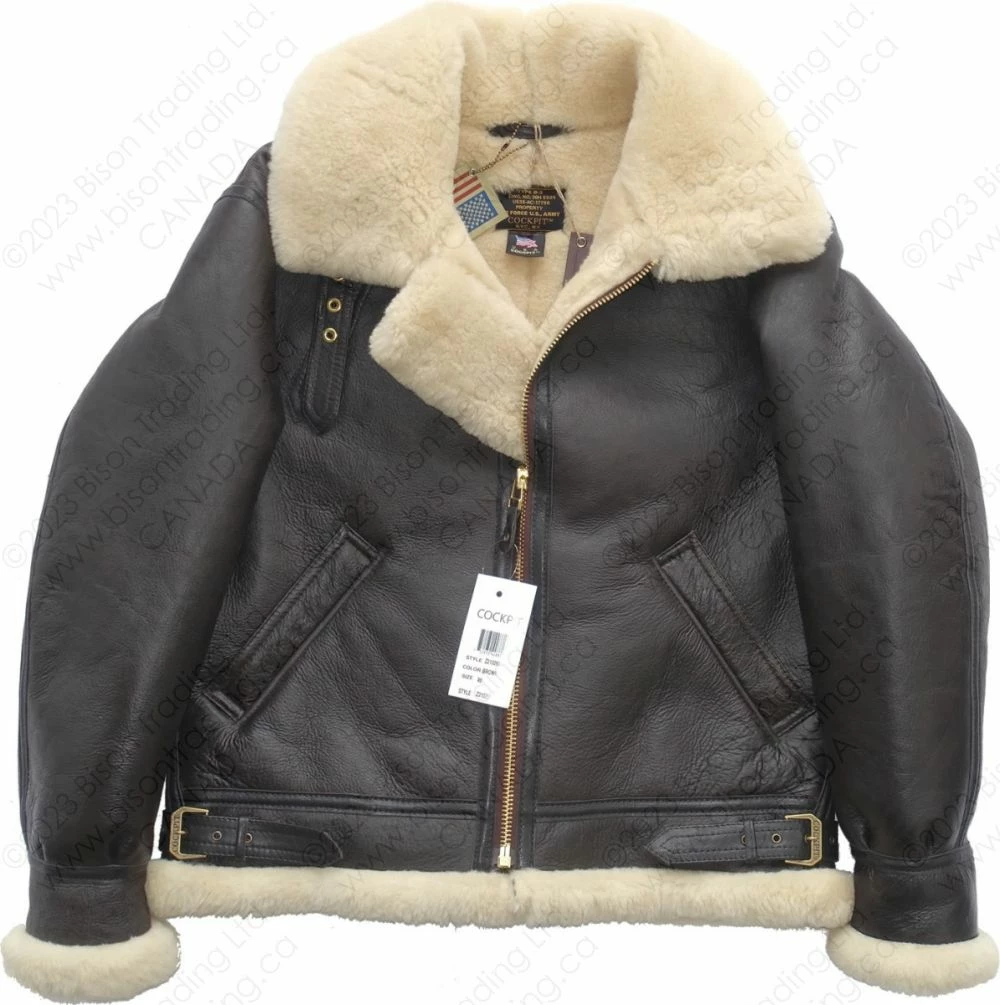 Cockpit USA Genuine B-3 Bomber Jacket Z2102M 13 Cockpit USA Genuine B-3 Bomber Jacket Z2102M - Image 11