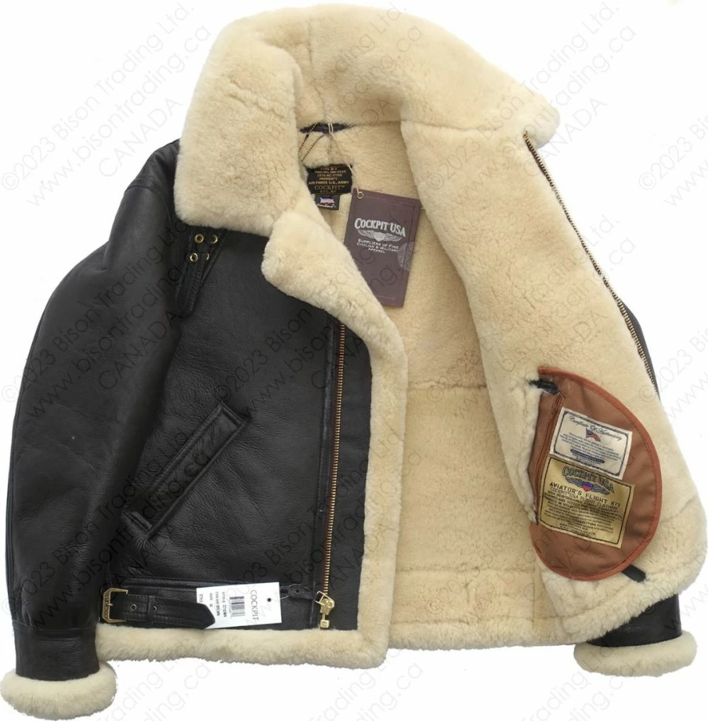 Cockpit USA Genuine B-3 Bomber Jacket Z2102M 14 Cockpit USA Genuine B-3 Bomber Jacket Z2102M - Image 12