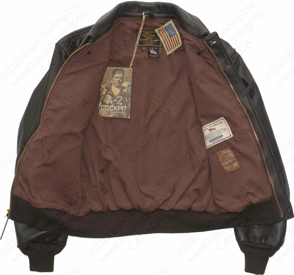 Cockpit USA Reissue A-2 Jacket Z2107G 13 Cockpit USA Reissue A-2 Jacket Z2107G - Image 11