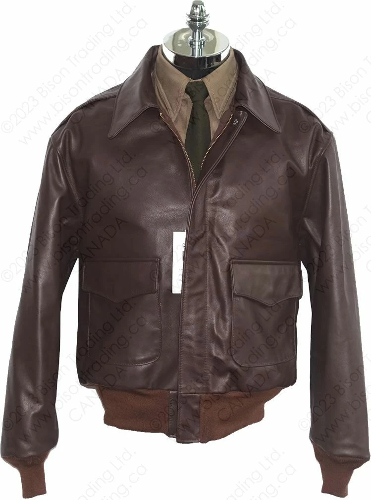 Cockpit USA WWII Government Issue A-2 Jacket Z2107H Mahogany 22 Cockpit USA WWII Government Issue A-2 Jacket Z2107H Mahogany - Image 20