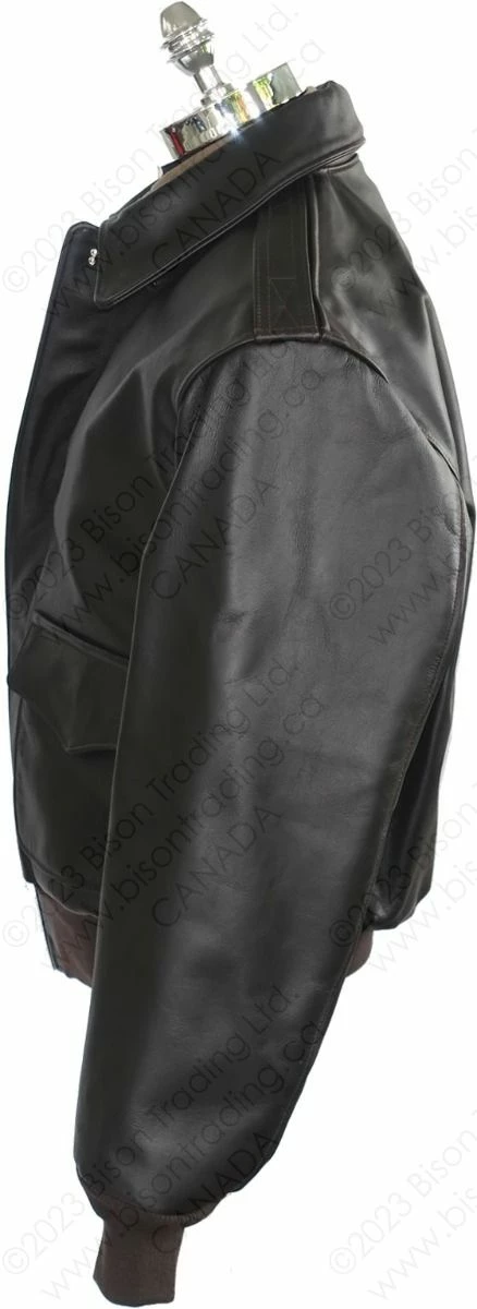 Cockpit USA WWII Government Issue A-2 Jacket Z2107H Mahogany 4 Cockpit USA WWII Government Issue A-2 Jacket Z2107H Mahogany - Image 2