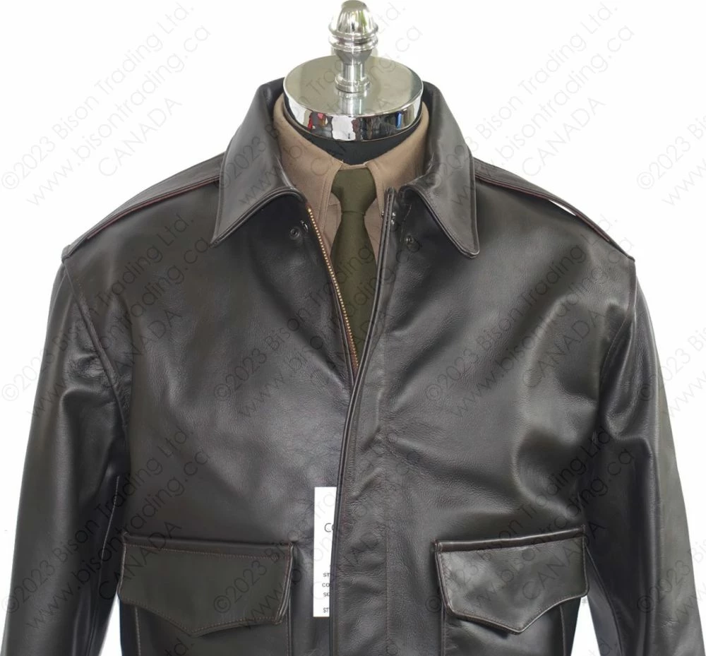 Cockpit USA WWII Government Issue A-2 Jacket Z2107H Mahogany 10 Cockpit USA WWII Government Issue A-2 Jacket Z2107H Mahogany - Image 8