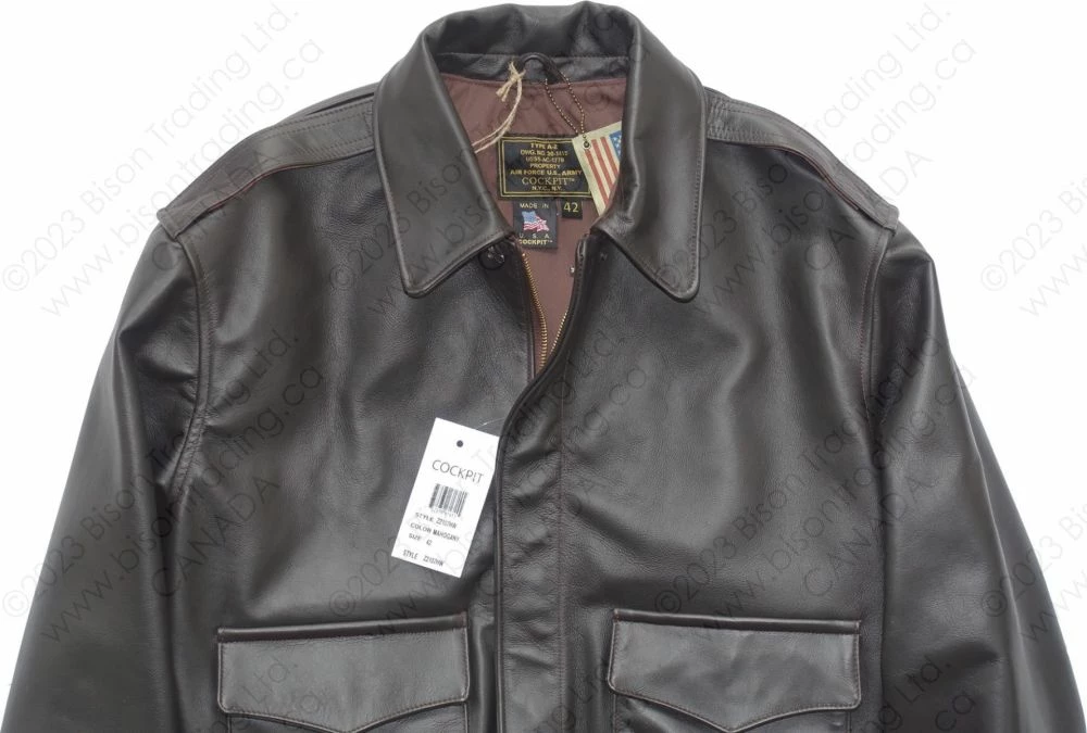 Cockpit USA WWII Government Issue A-2 Jacket Z2107H Mahogany 15 Cockpit USA WWII Government Issue A-2 Jacket Z2107H Mahogany - Image 13