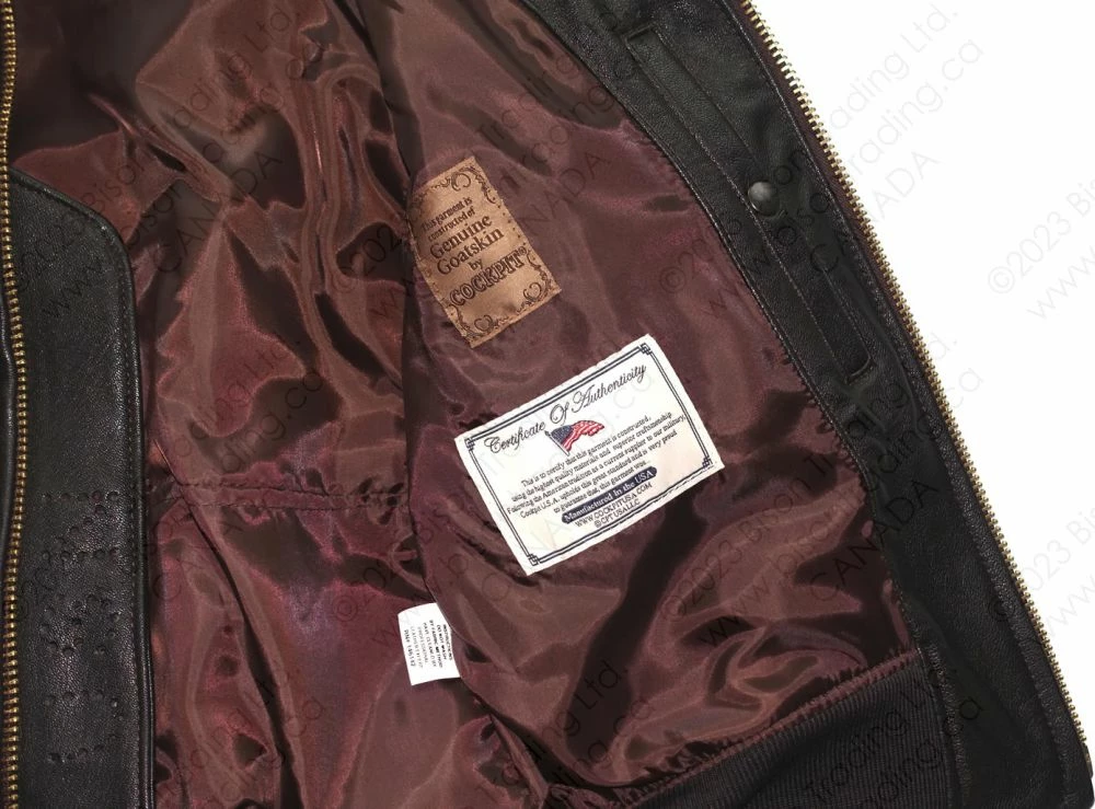 Cockpit USA U.S. Navy Issue Mil Spec G-1 Jacket Z2108 13 Cockpit USA U.S. Navy Issue Mil Spec G-1 Jacket Z2108 - Image 11