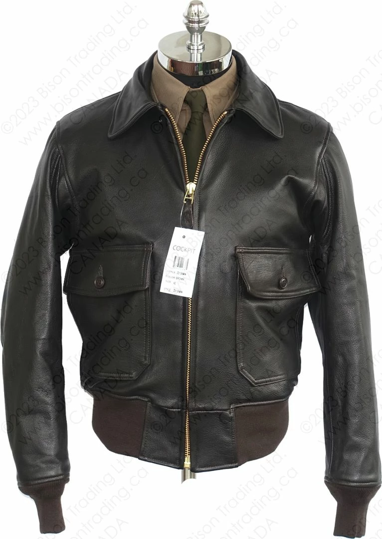 Cockpit USA G-1 Flight Jacket With Removable Collar Z2108M 9 Cockpit USA G-1 Flight Jacket With Removable Collar Z2108M - Image 7
