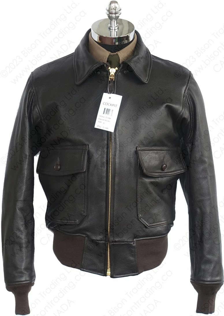 Cockpit USA G-1 Flight Jacket With Removable Collar Z2108M 12 Cockpit USA G-1 Flight Jacket With Removable Collar Z2108M - Image 10