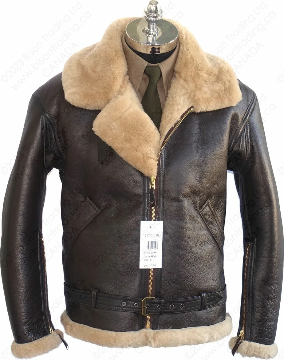 Cockpit USA RAF Sheepskin Bomber Jacket Z2109 3 Cockpit USA RAF Sheepskin Bomber Jacket Z2109