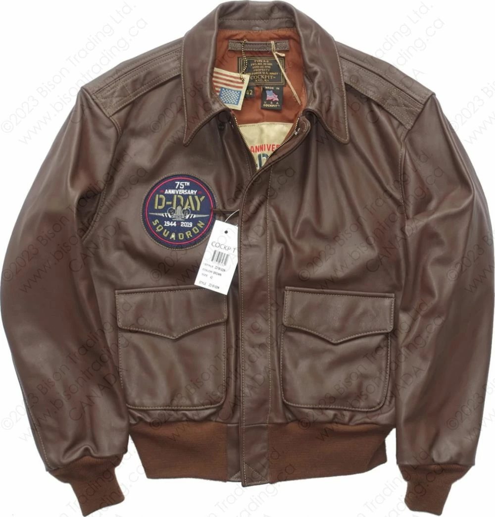 Cockpit USA 75th Anniversary Limited Edition D-Day A-2 Jacket Z21B102 11 Cockpit USA 75th Anniversary Limited Edition D-Day A-2 Jacket Z21B102 - Image 9