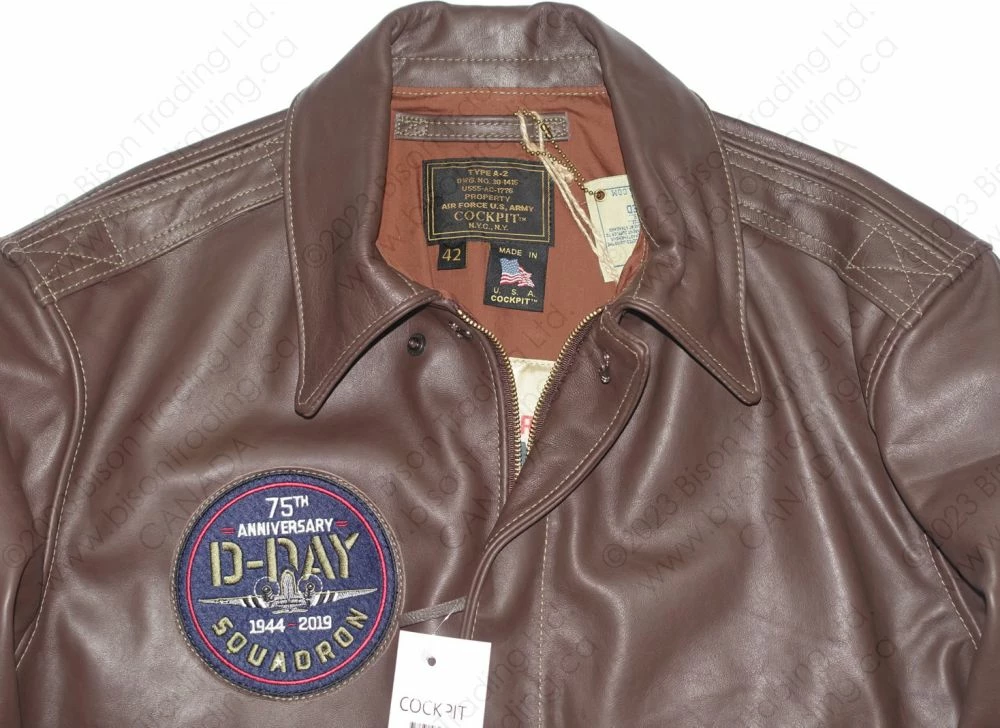 Cockpit USA 75th Anniversary Limited Edition D-Day A-2 Jacket Z21B102 16 Cockpit USA 75th Anniversary Limited Edition D-Day A-2 Jacket Z21B102 - Image 14