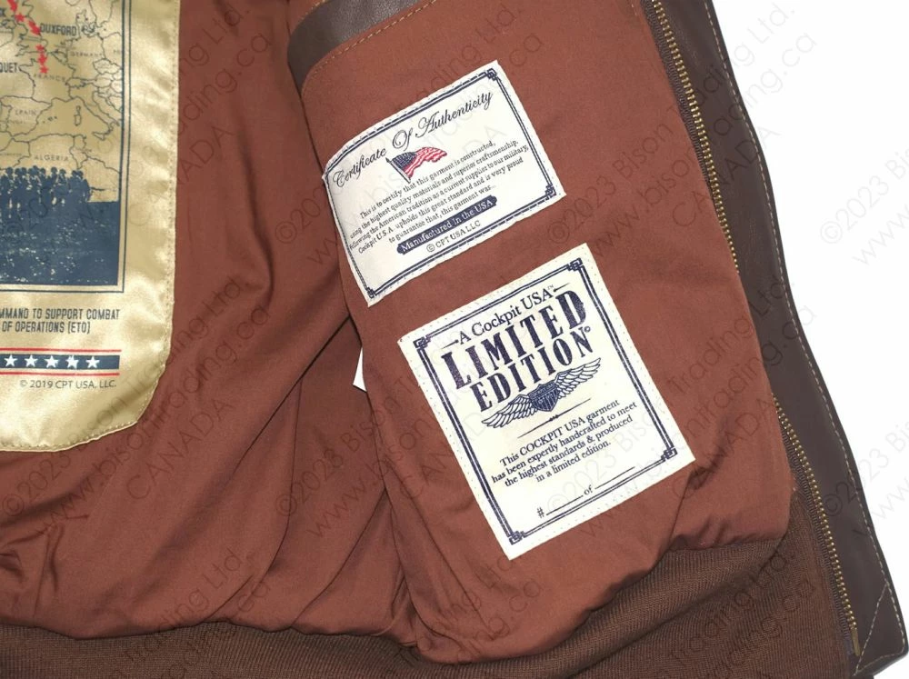 Cockpit USA 75th Anniversary Limited Edition D-Day A-2 Jacket Z21B102 19 Cockpit USA 75th Anniversary Limited Edition D-Day A-2 Jacket Z21B102 - Image 17