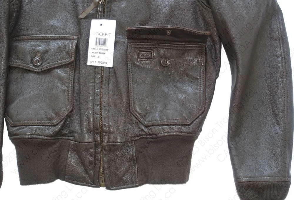 Cockpit USA Classic Naval Aviator's "100 Mission" Flight Jacket Z21C0071 21 Cockpit USA Classic Naval Aviator's "100 Mission" Flight Jacket Z21C0071 - Image 19