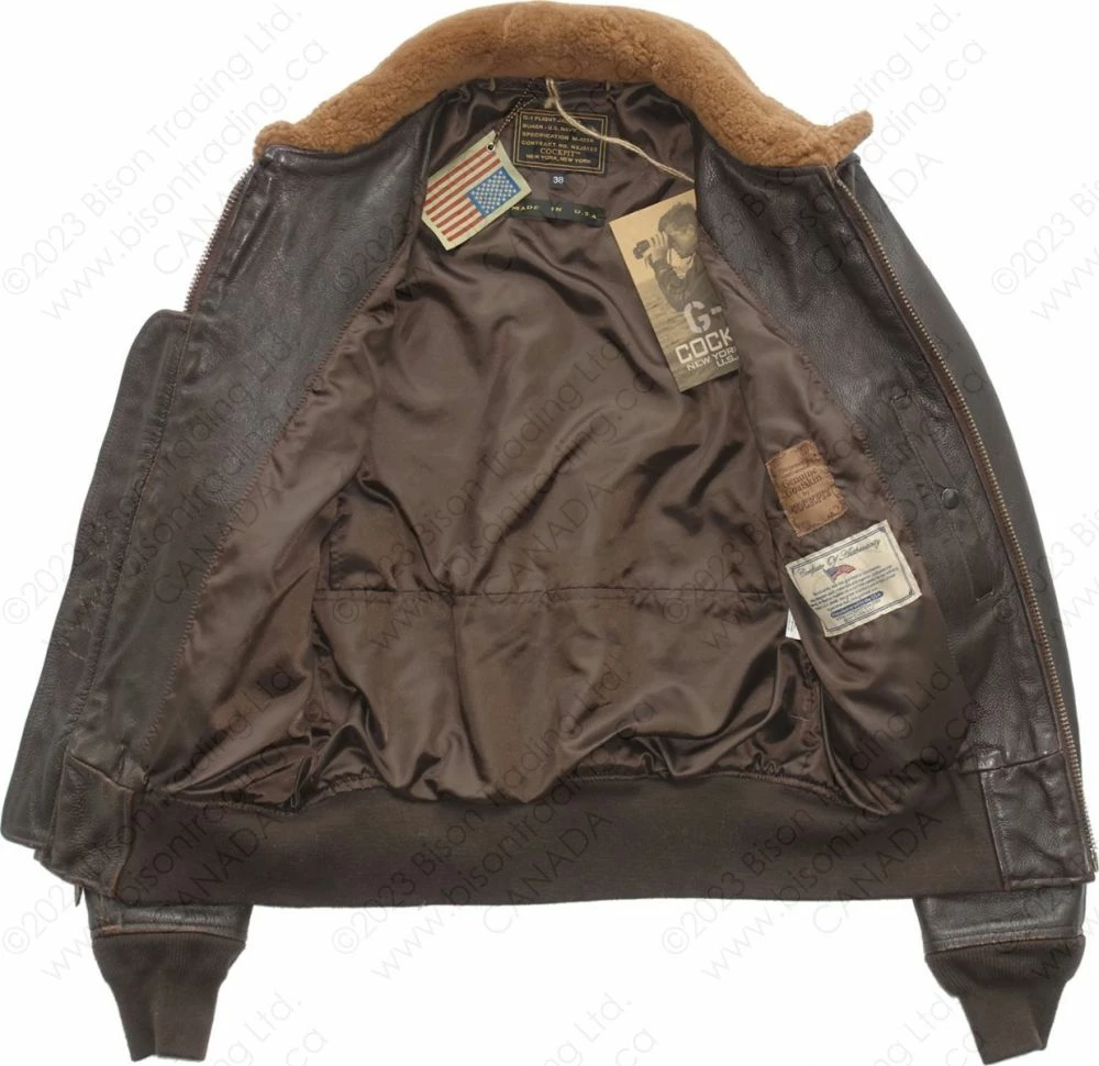 Cockpit USA Classic Naval Aviator's "100 Mission" Flight Jacket Z21C0071 15 Cockpit USA Classic Naval Aviator's "100 Mission" Flight Jacket Z21C0071 - Image 13