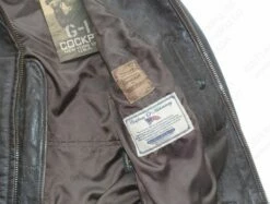 Cockpit USA Classic Naval Aviator's "100 Mission" Flight Jacket Z21C0071 38 Cockpit USA Classic Naval Aviator's "100 Mission" Flight Jacket Z21C0071 -Bison Trading Shop cockpit z21c0071 38 27