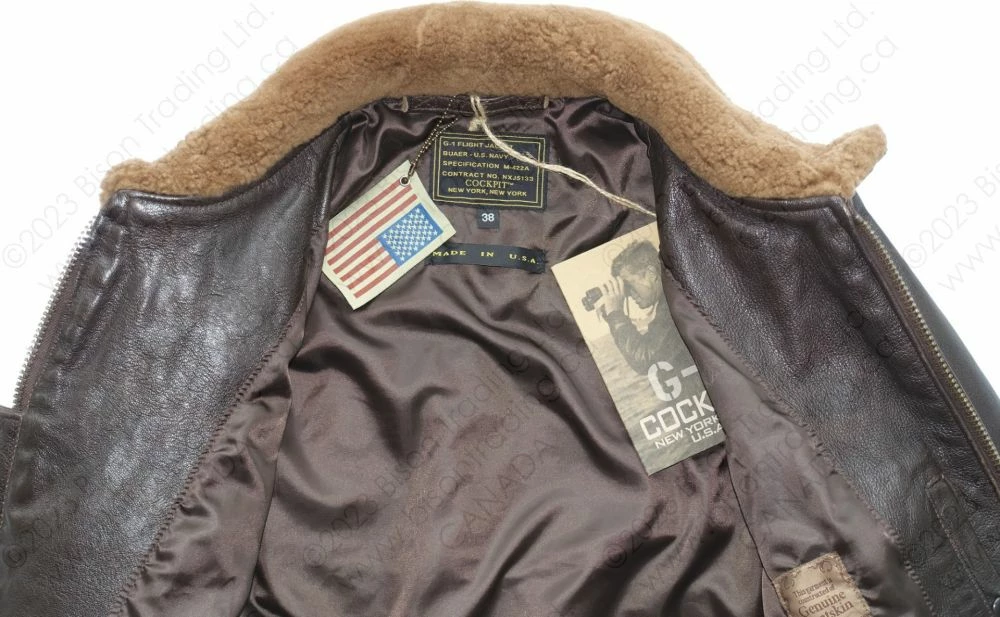 Cockpit USA Classic Naval Aviator's "100 Mission" Flight Jacket Z21C0071 22 Cockpit USA Classic Naval Aviator's "100 Mission" Flight Jacket Z21C0071 - Image 20