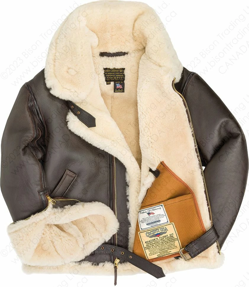 Cockpit USA The Champ Sheepskin Jacket Z21C101 6 Cockpit USA The Champ Sheepskin Jacket Z21C101 - Image 4