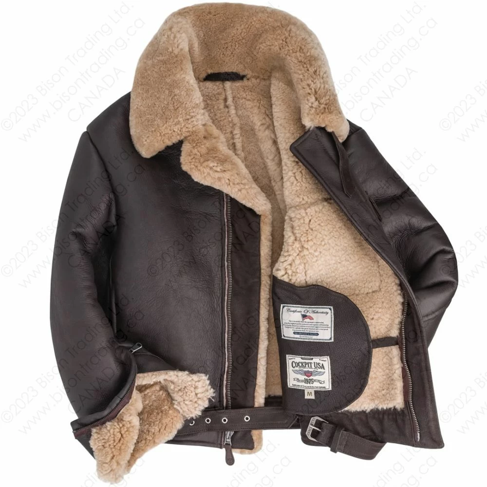 Cockpit USA B-2 Sheepskin Jacket Z21C106 5 Cockpit USA B-2 Sheepskin Jacket Z21C106 - Image 3