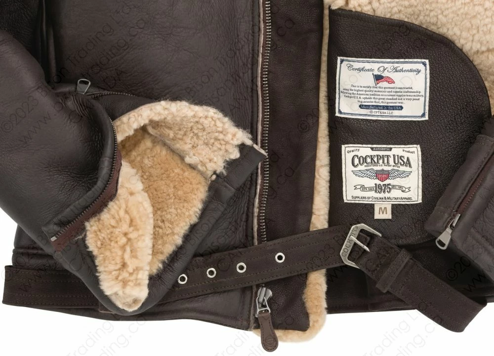 Cockpit USA B-2 Sheepskin Jacket Z21C106 8 Cockpit USA B-2 Sheepskin Jacket Z21C106 - Image 6