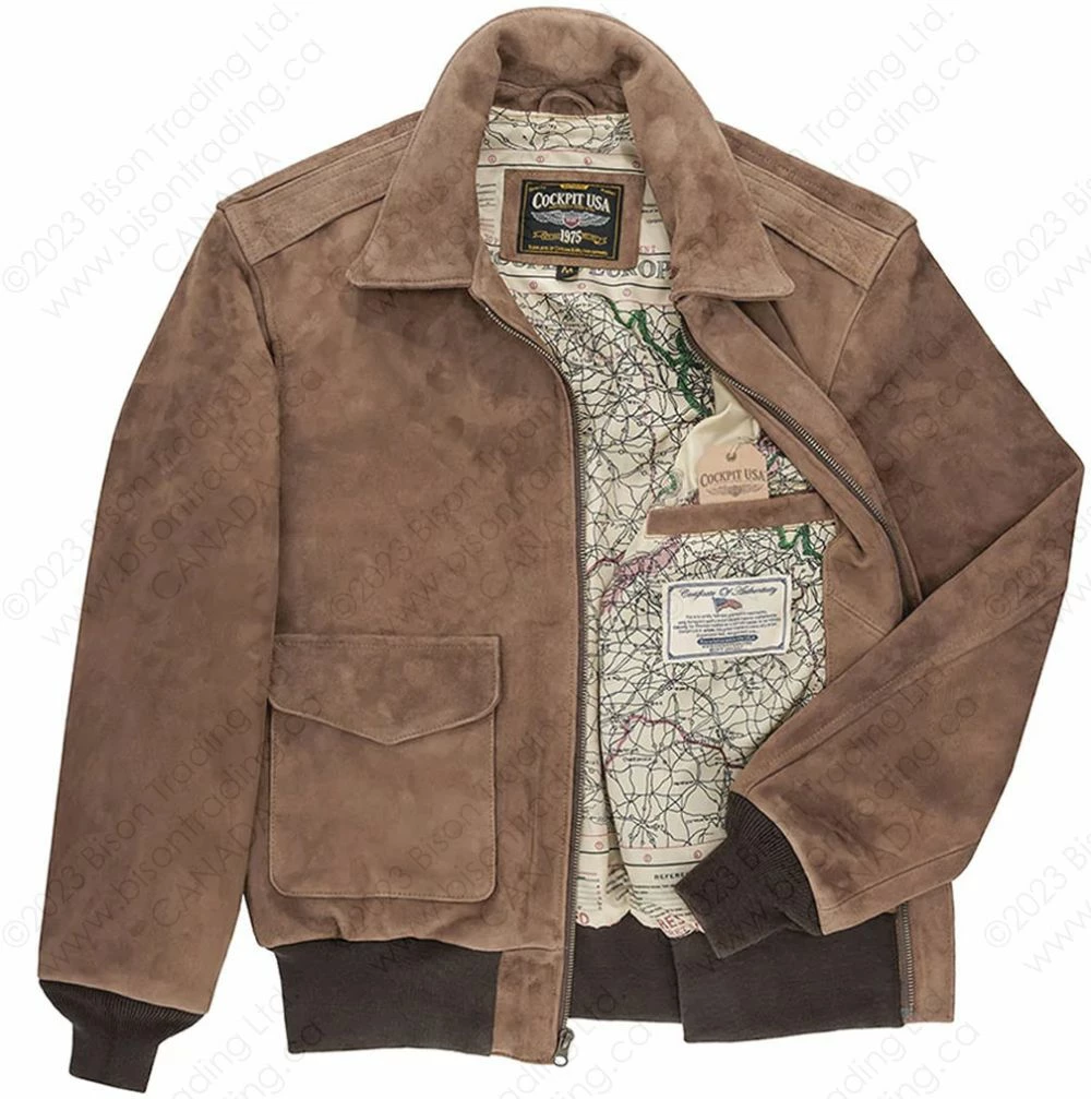 Cockpit USA Gentlemen’s Cedar A-2 Flight Jacket Z21H100 5 Cockpit USA Gentlemen’s Cedar A-2 Flight Jacket Z21H100 - Image 3