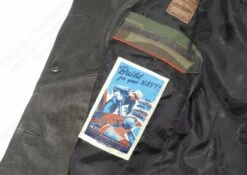 Cockpit USA Vintage Leather Naval Officer's Coat Z21P019 40 Cockpit USA Vintage Leather Naval Officer's Coat Z21P019 -Bison Trading Shop cockpit z21p019 dist xs 28