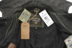 Cockpit USA Vintage Leather Naval Officer's Coat Z21P019 41 Cockpit USA Vintage Leather Naval Officer's Coat Z21P019 -Bison Trading Shop cockpit z21p019 dist xs 30