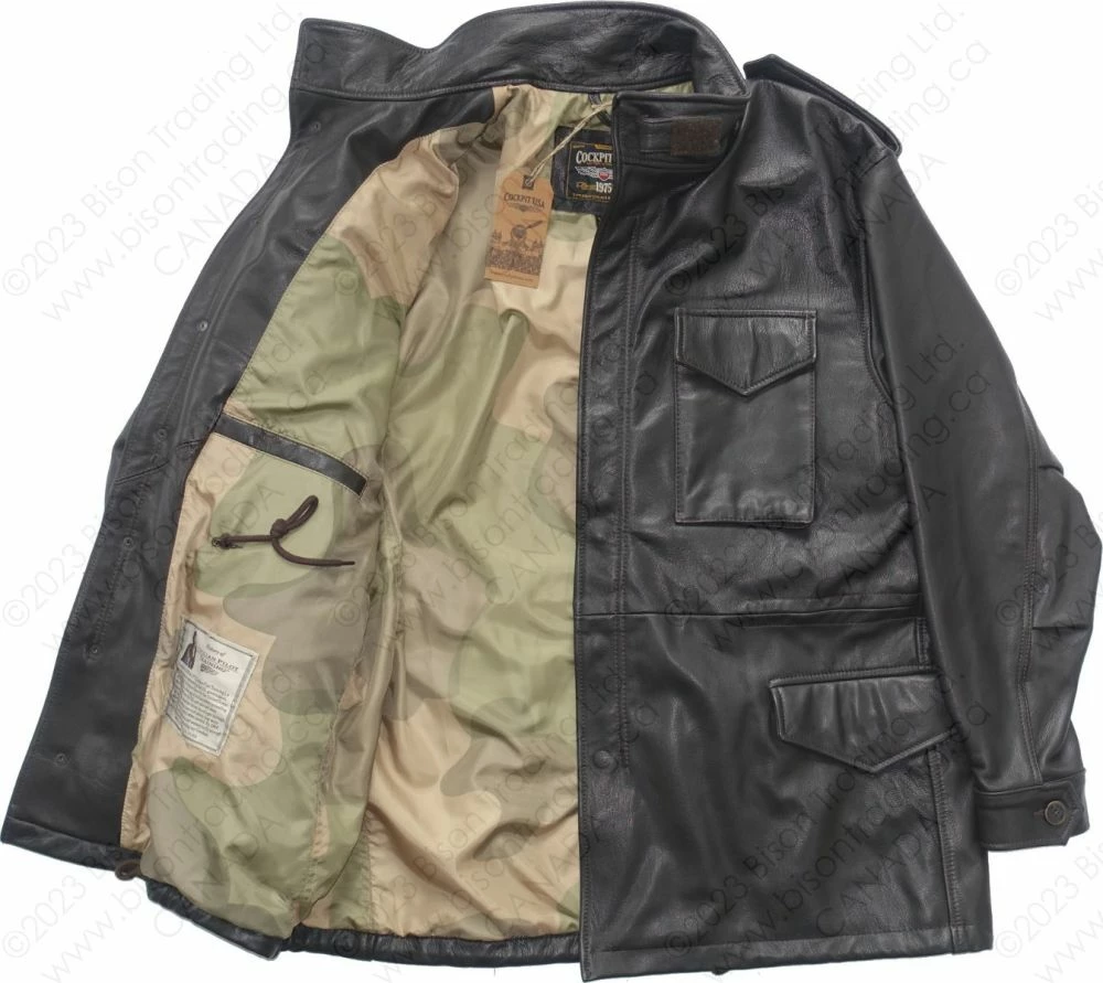 Cockpit USA Leather M-65 Field Jacket Z21S024G 16 Cockpit USA Leather M-65 Field Jacket Z21S024G - Image 14