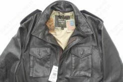 Cockpit USA Leather M-65 Field Jacket Z21S024G 37 Cockpit USA Leather M-65 Field Jacket Z21S024G -Bison Trading Shop cockpit z21s024g xl 26