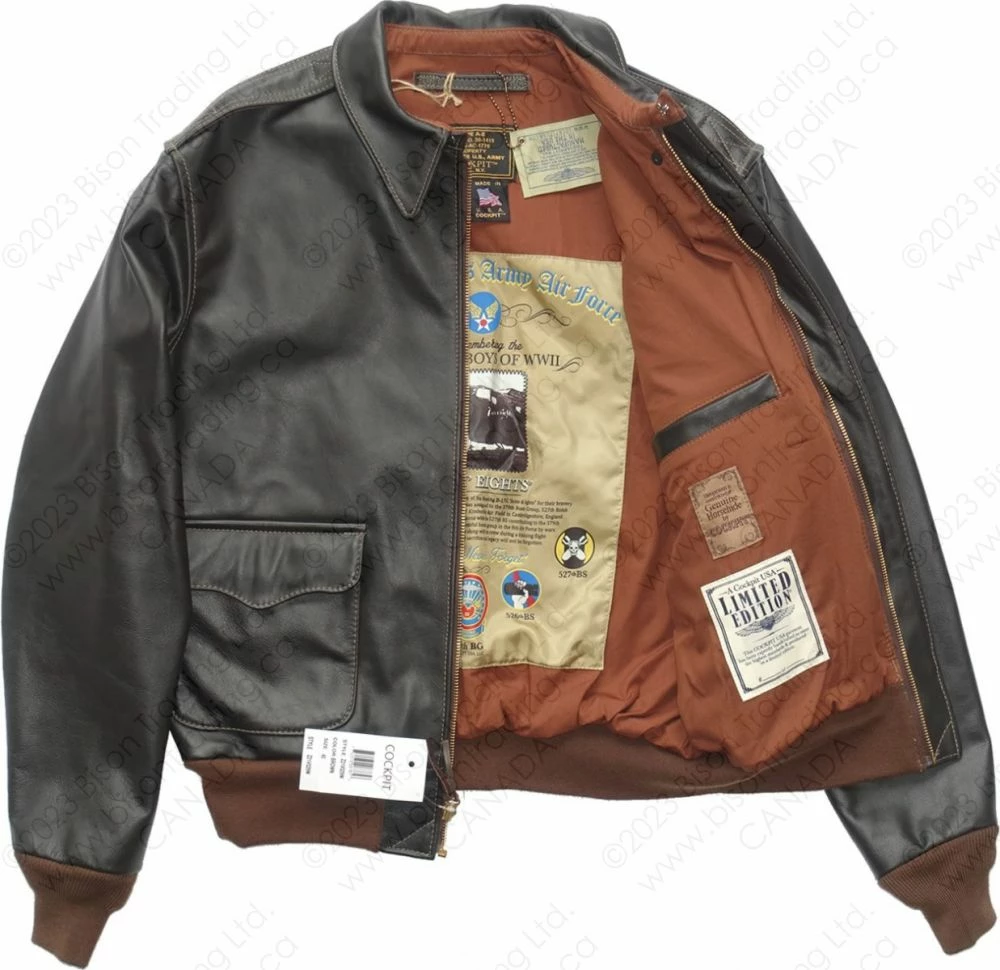 Cockpit USA Aces And Eights Flight Jacket Z21V029 14 Cockpit USA Aces And Eights Flight Jacket Z21V029 - Image 12