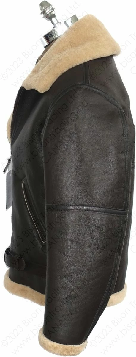 Cockpit USA RAF Fighter Weight Sheepskin Bomber Jacket Z21W010 - 2023 New Edition 4 Cockpit USA RAF Fighter Weight Sheepskin Bomber Jacket Z21W010 - 2023 New Edition - Image 2