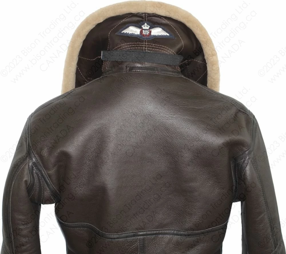 Cockpit USA RAF Fighter Weight Sheepskin Bomber Jacket Z21W010 - 2023 New Edition 12 Cockpit USA RAF Fighter Weight Sheepskin Bomber Jacket Z21W010 - 2023 New Edition - Image 10