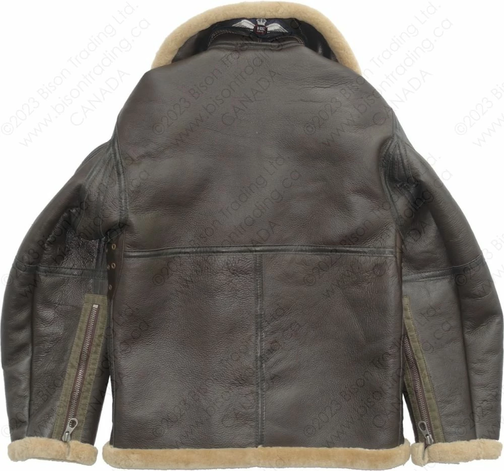 Cockpit USA RAF Fighter Weight Sheepskin Bomber Jacket Z21W010 - 2023 New Edition 17 Cockpit USA RAF Fighter Weight Sheepskin Bomber Jacket Z21W010 - 2023 New Edition - Image 15