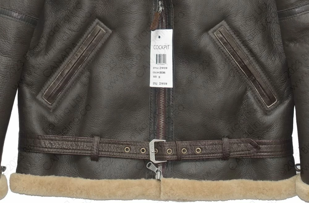 Cockpit USA RAF Fighter Weight Sheepskin Bomber Jacket Z21W010 - 2023 New Edition 22 Cockpit USA RAF Fighter Weight Sheepskin Bomber Jacket Z21W010 - 2023 New Edition - Image 20