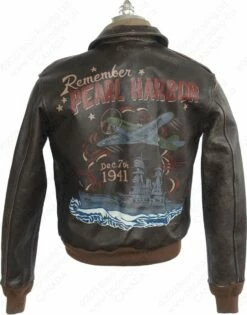 Cockpit USA "Remember Pearl Harbor" A-2 Flight Jacket Z21W015M - Limited 75